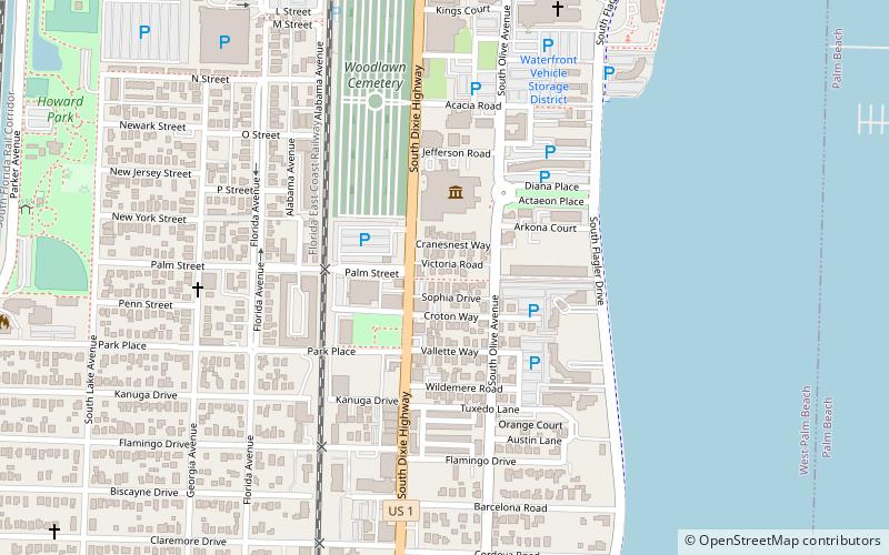 Mango Promenade Historic District location map