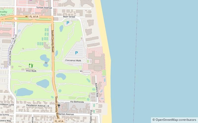 breakers row west palm beach location map