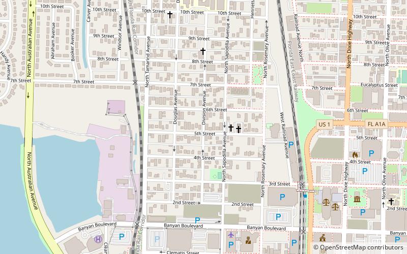 Northwest Historic District location map