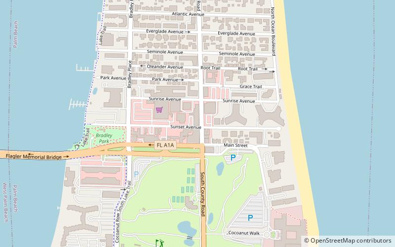 Palm Beach Synagogue location map