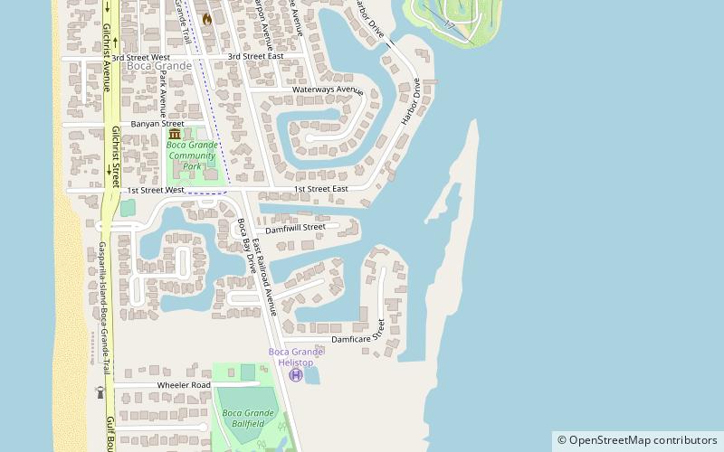 Whidden's Marina location map