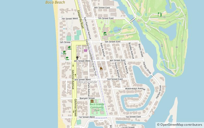 Downtown Boca Grande Historic District location map