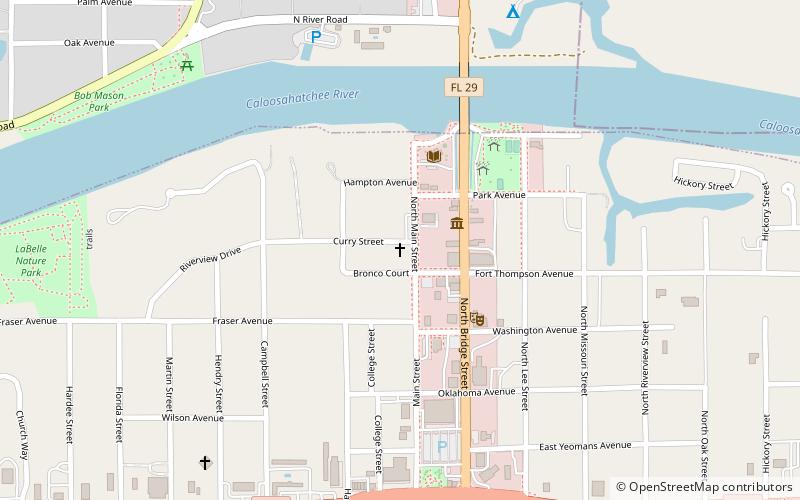 Downtown LaBelle Historic District location map