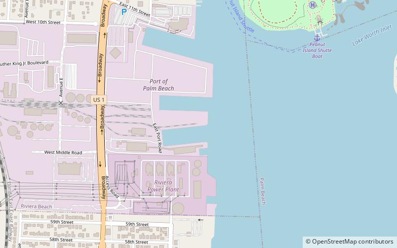 Port of Palm Beach location map