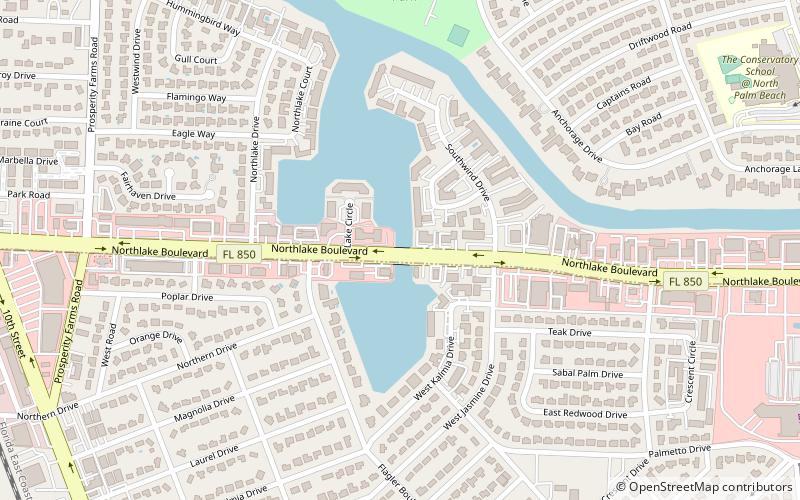 Northlake Boulevard location map