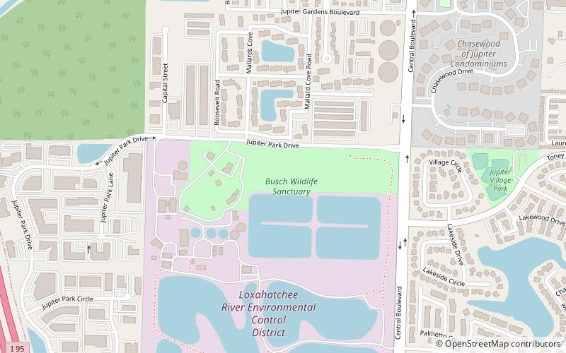 Busch Wildlife Sanctuary location map