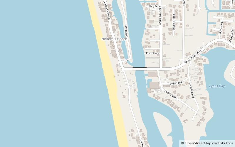 Nokomis Beach Bazaar location map