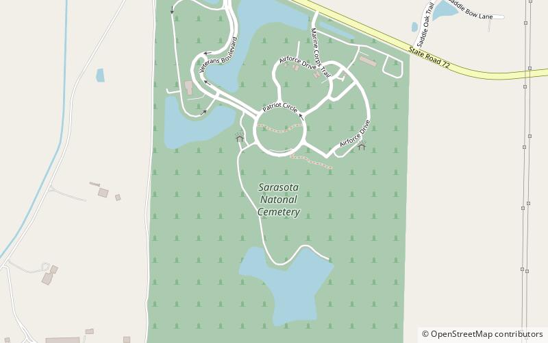 Sarasota National Cemetery location map