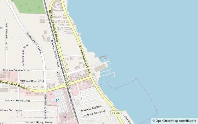 Jensen Beach Waterfront District location map