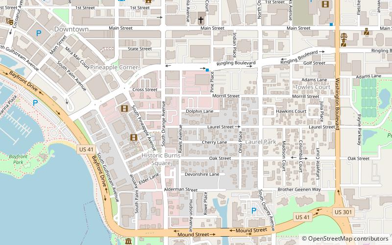 Downtown Sarasota Historic District location map