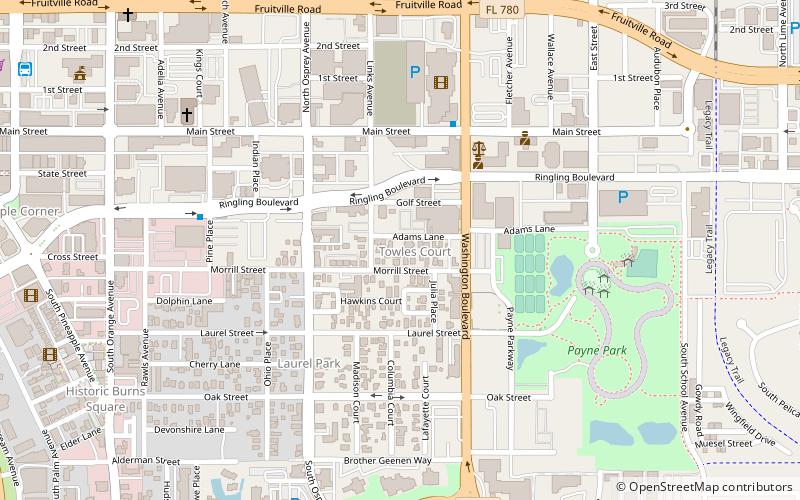 Towles Court Artist Colony location map