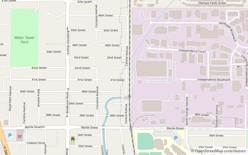 Overtown Historic District location map