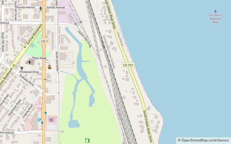 Old Fort Pierce Park location map