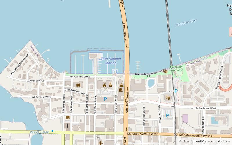 Twin Dolphin Marina location map