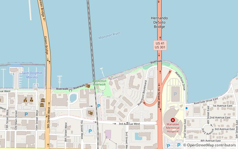 Bradenton Riverwalk location map