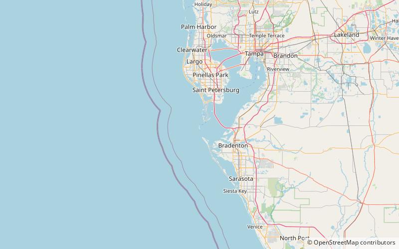 Egmont Key Light location map