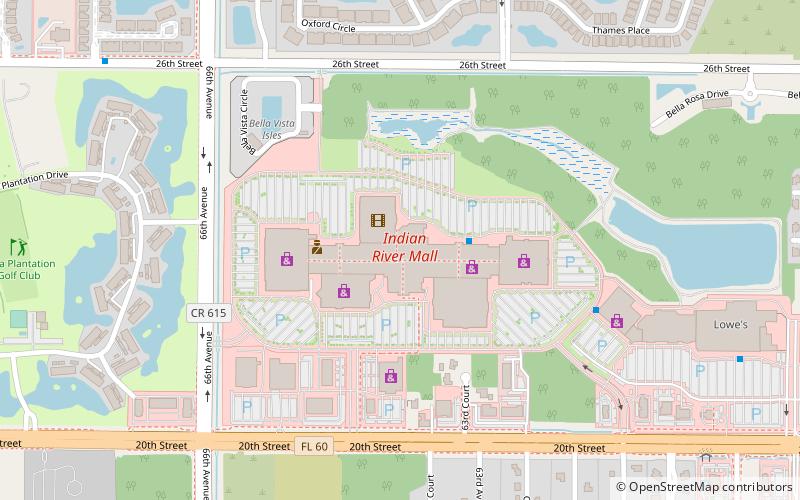 Indian River Mall location map