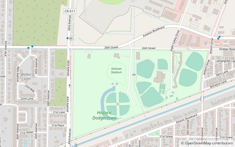 Holman Stadium location map