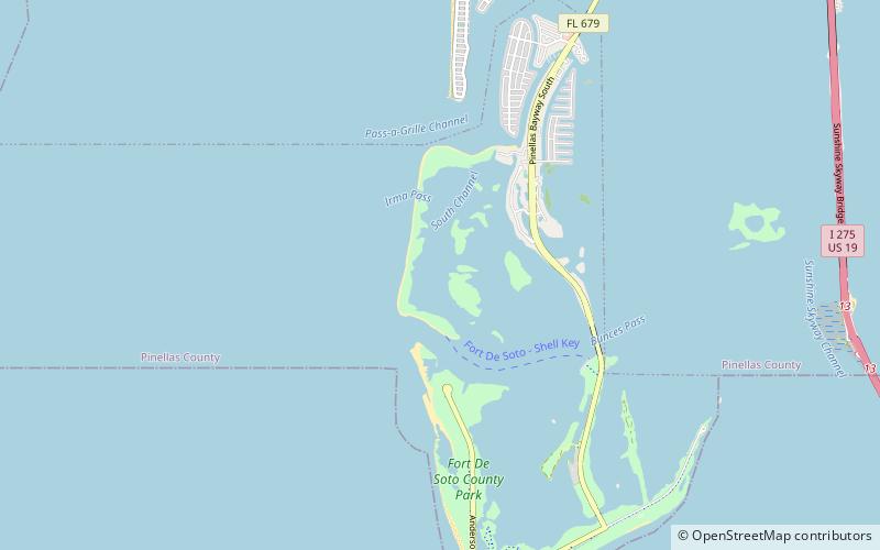 shell key preserve st pete beach location map