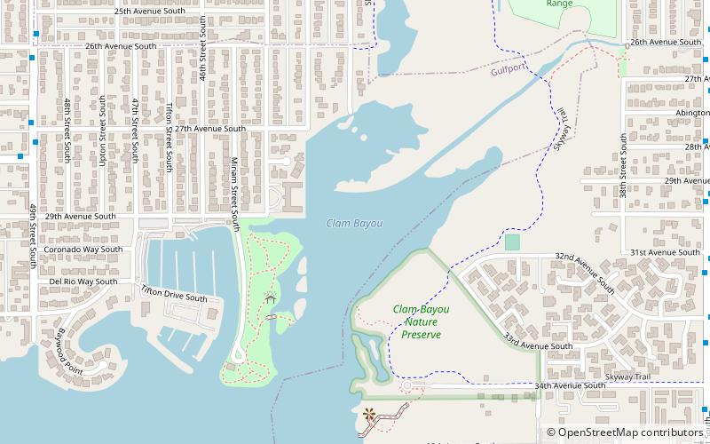 Clam Bayou location map