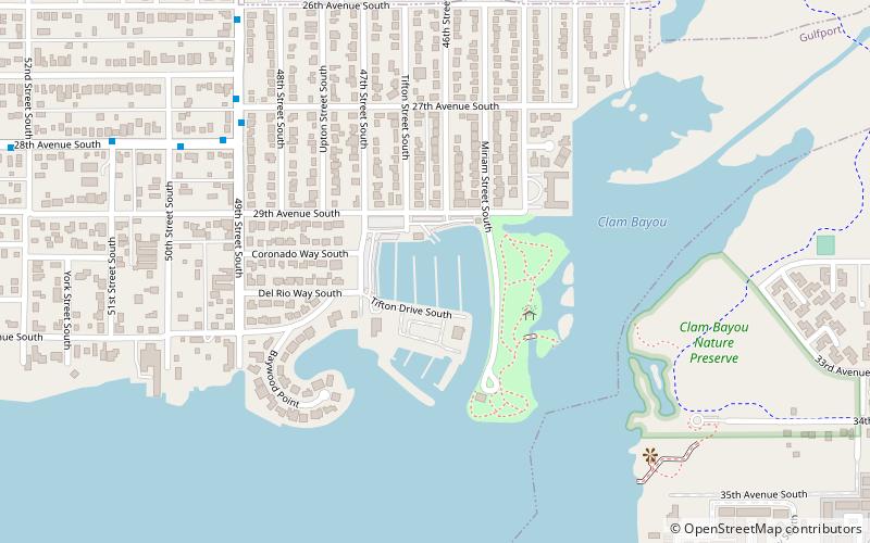 Gulfport Marina location map