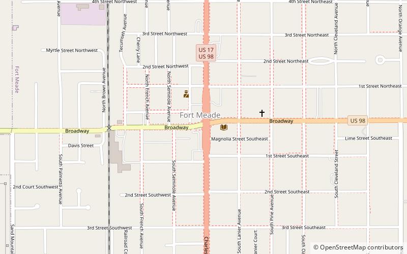 Fort Meade location map