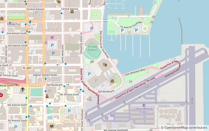 Mahaffey Theater location map