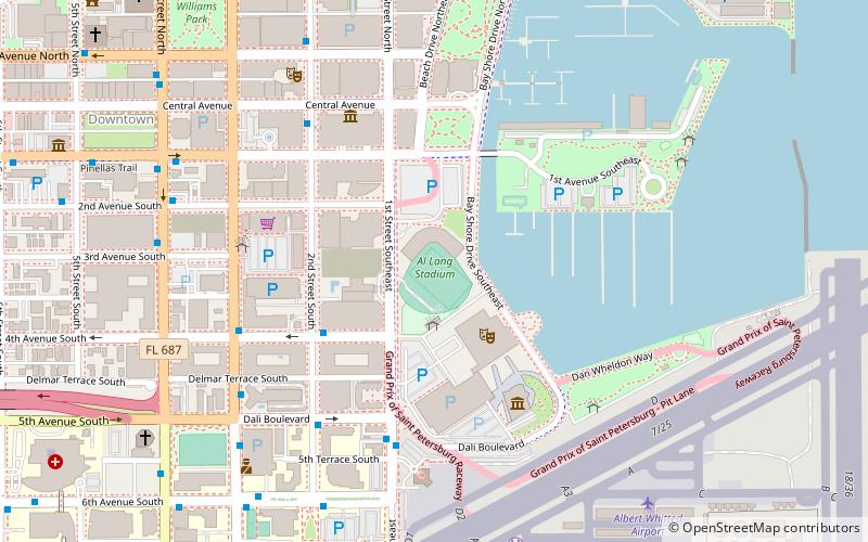 Al Lang Stadium location map