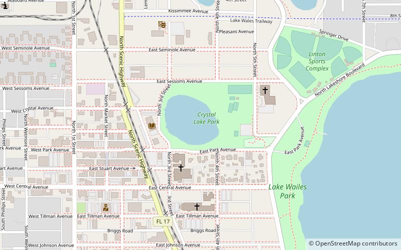Lake Wales Historic Residential District location map