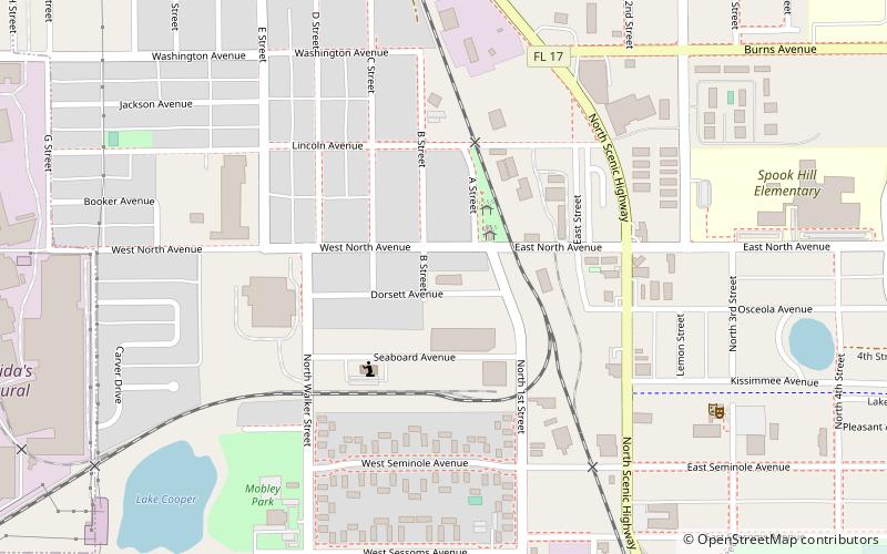 North Avenue Historic District location map