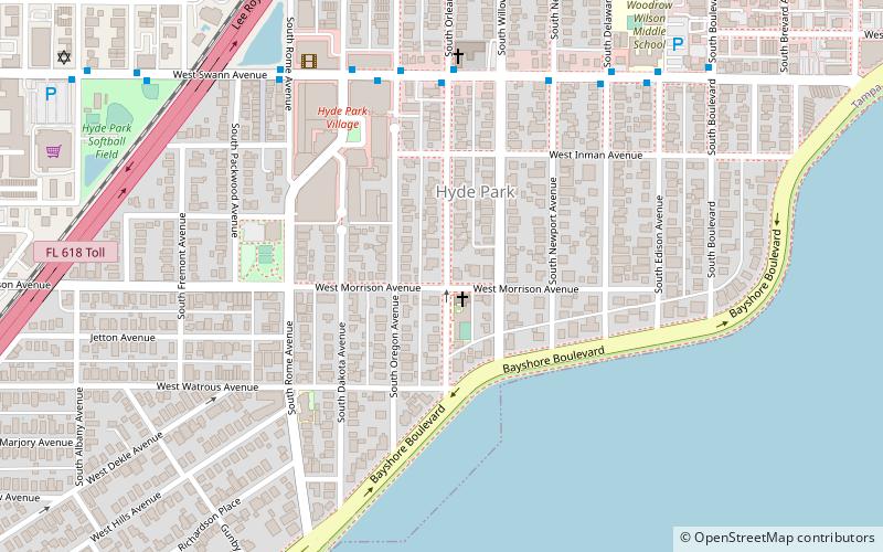 west hyde park tampa location map