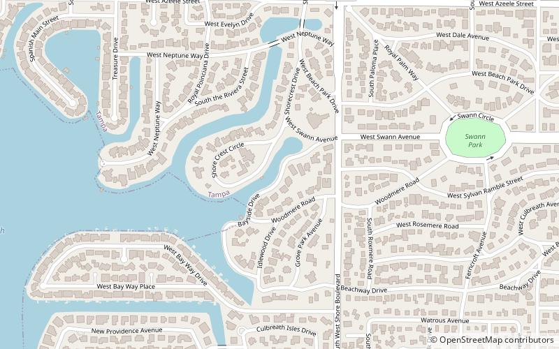 bayside west tampa location map