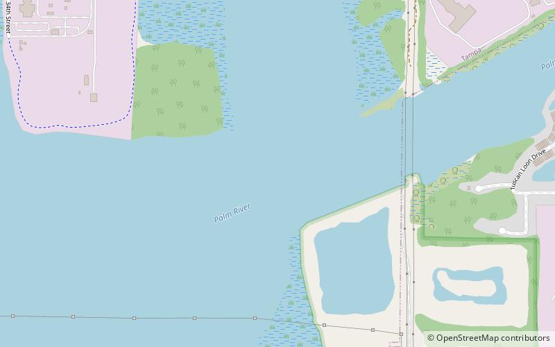 tampa bypass canal location map