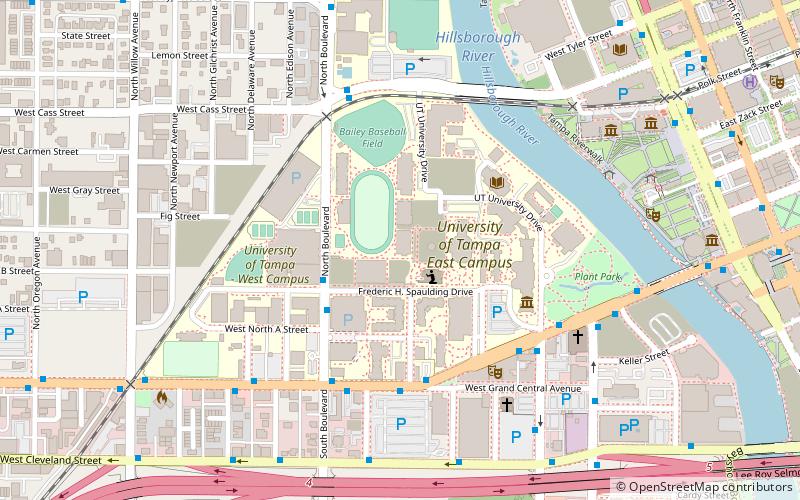 Université de Tampa location map