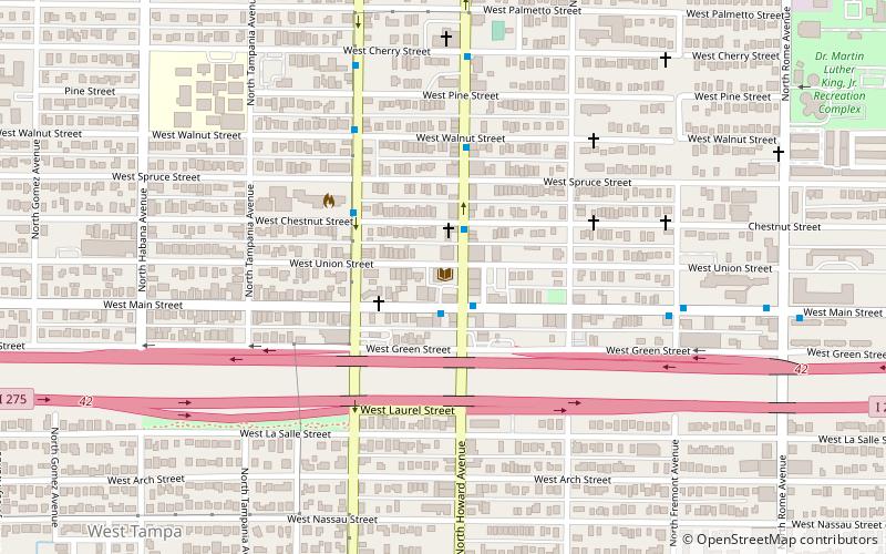 West Tampa Branch Library location map