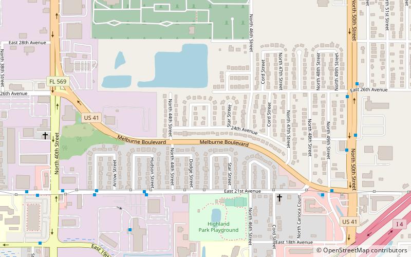 Highland Pines location map