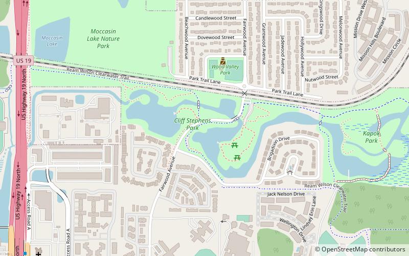 cliff stephens park clearwater location map