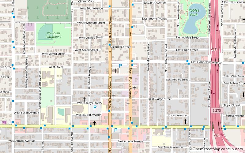 tampa heights location map