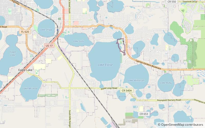 Lake Eloise location map