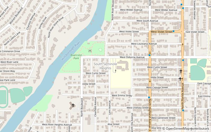 South Seminole Heights location map