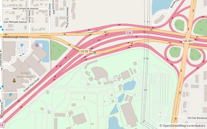 MidFlorida Credit Union Amphitheatre location map