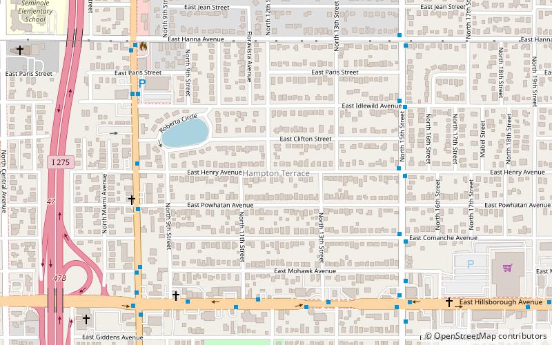 Hampton Terrace Historic District location map