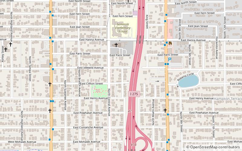 Seminole Heights location map