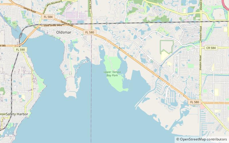 Upper Tampa Bay Park location map