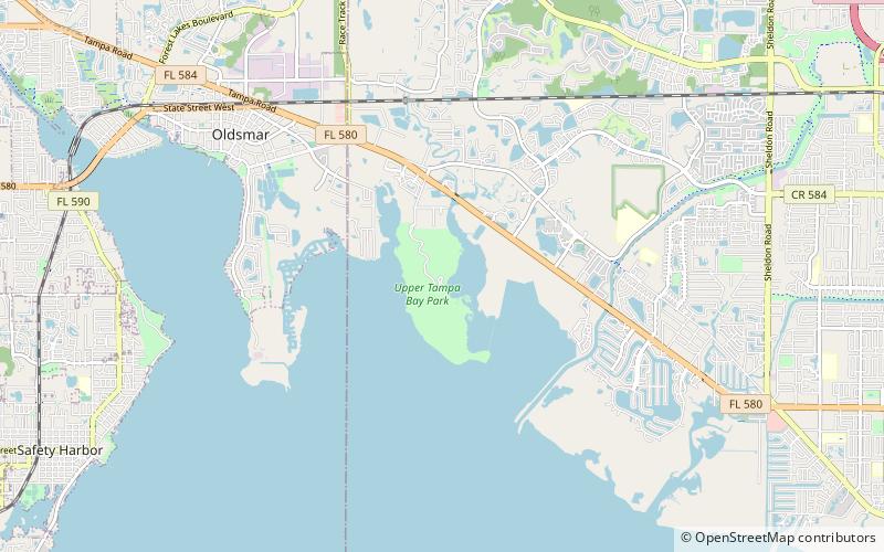 Upper Tampa Bay Park location map