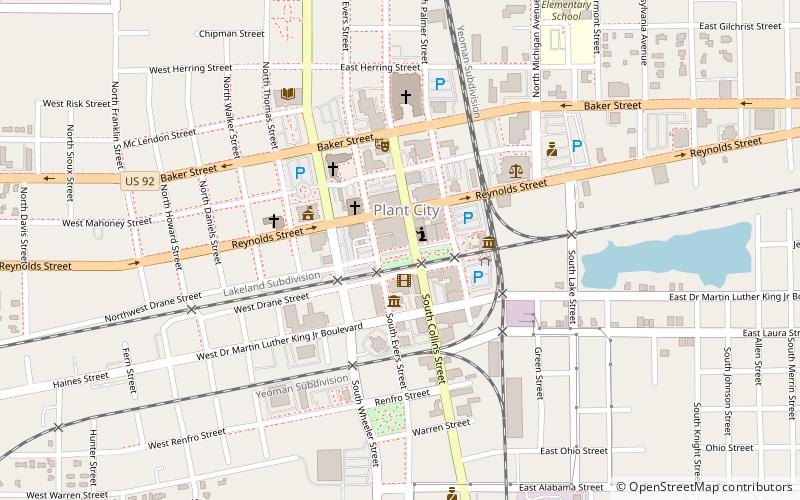 Downtown Plant City Commercial District location map