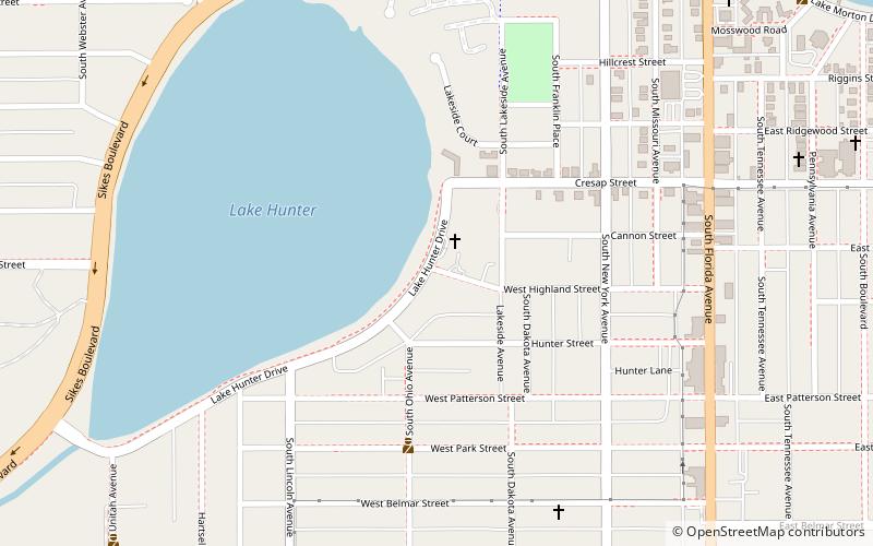 Dixieland Historic District location map