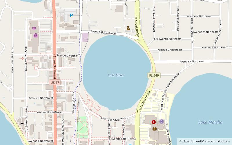 lake silver winter haven location map