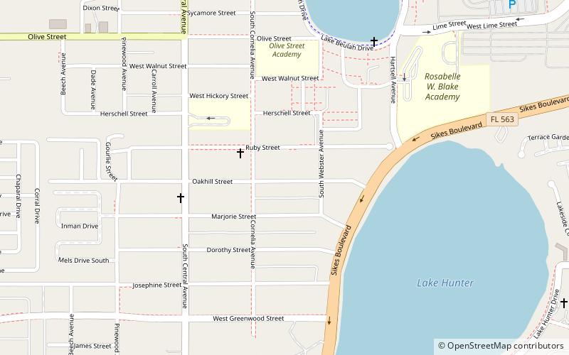 Lake Hunter Terrace Historic District location map