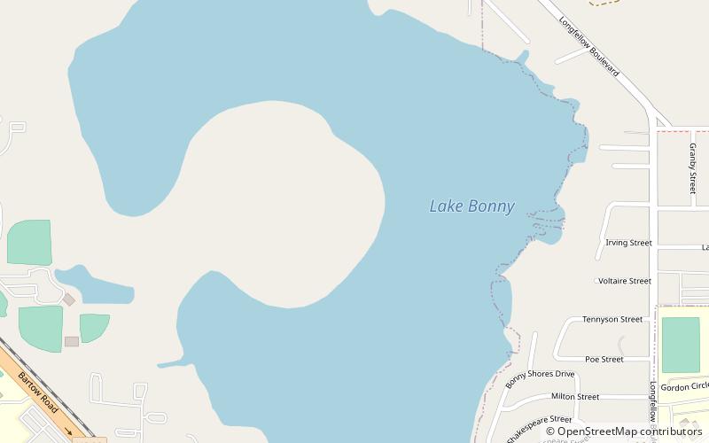 little lake bonny lakeland location map